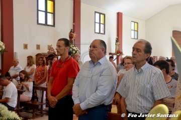 Misa y procesión religiosa en Cazadores  (Foto Francisco Javier Santana)